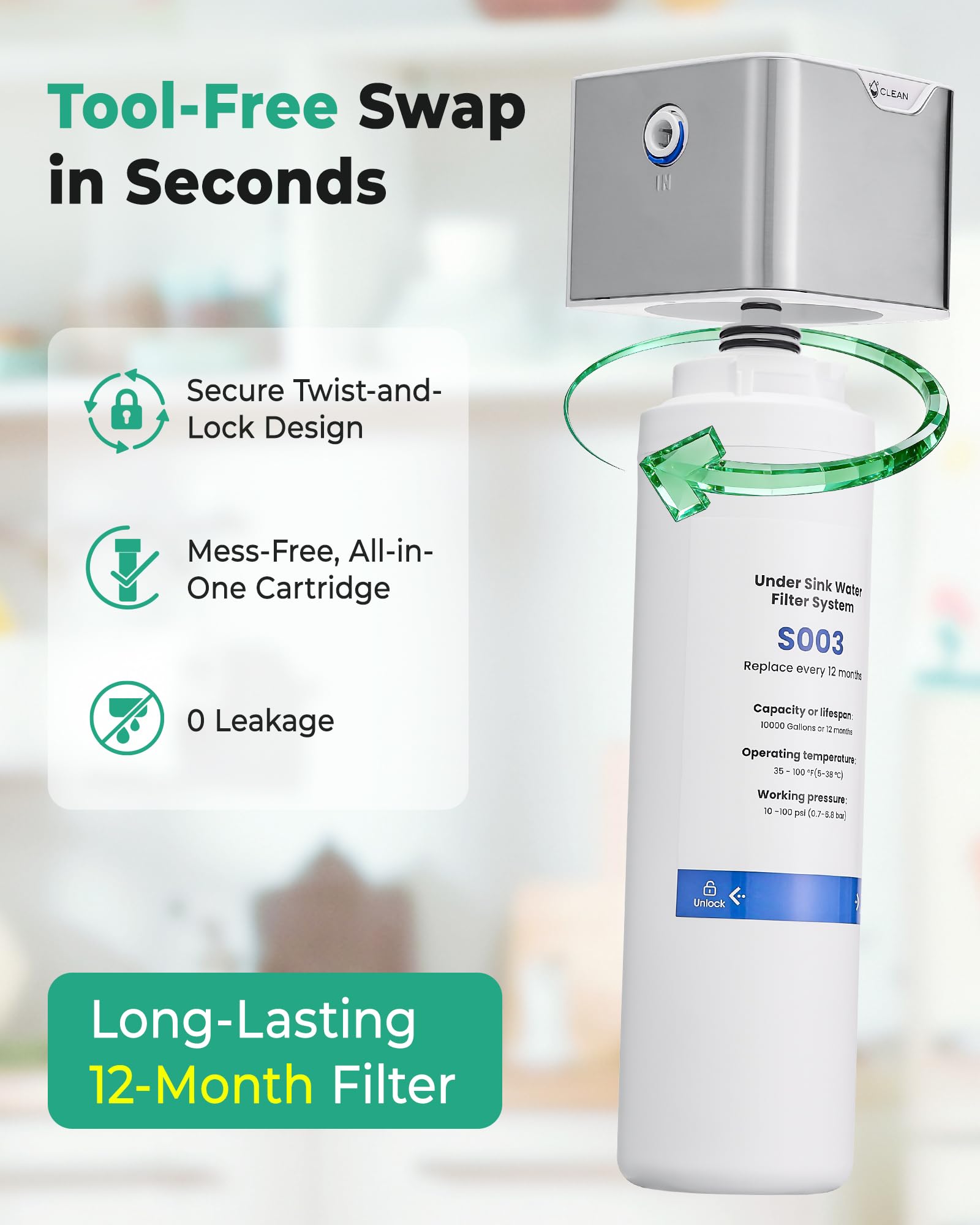 GIMILI ceramic valve core ensures leak-free performance