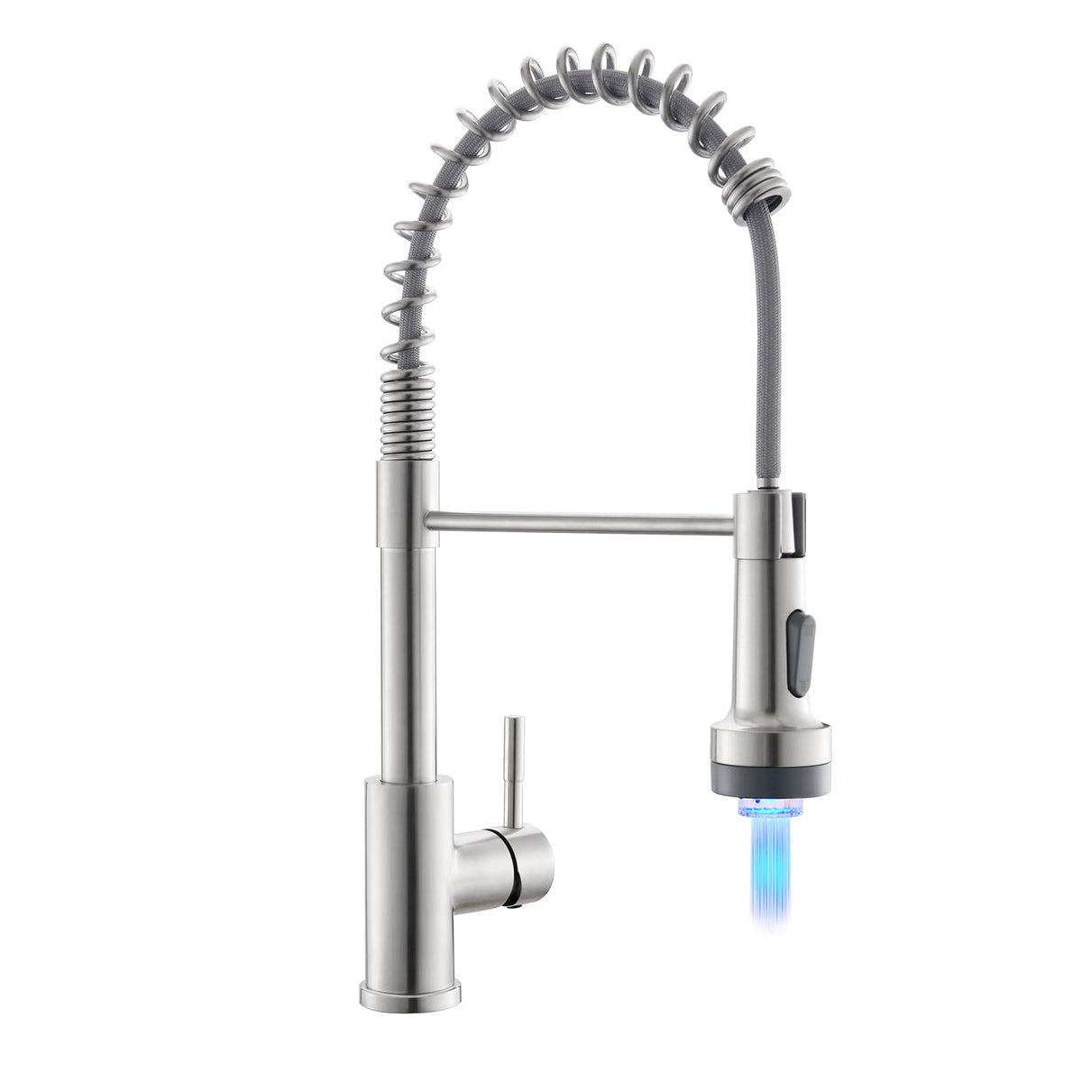 GIMILI kitchen faucet LED light stream indicating temperature during use