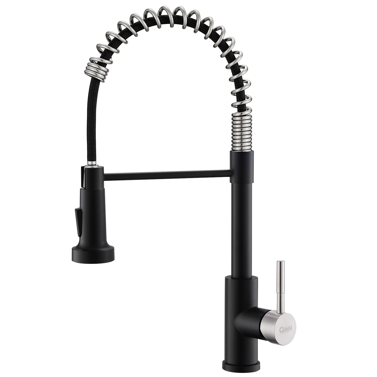 GIMILI Kitchen Faucet with pull-down sprayer for easy filling and rinsing.