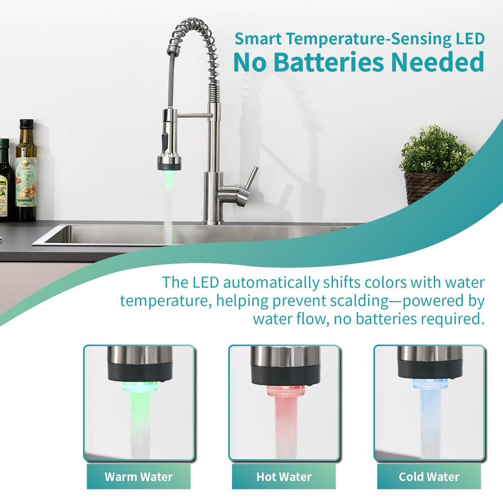 GIMILI stainless steel body provides durable rust resistance for busy kitchens