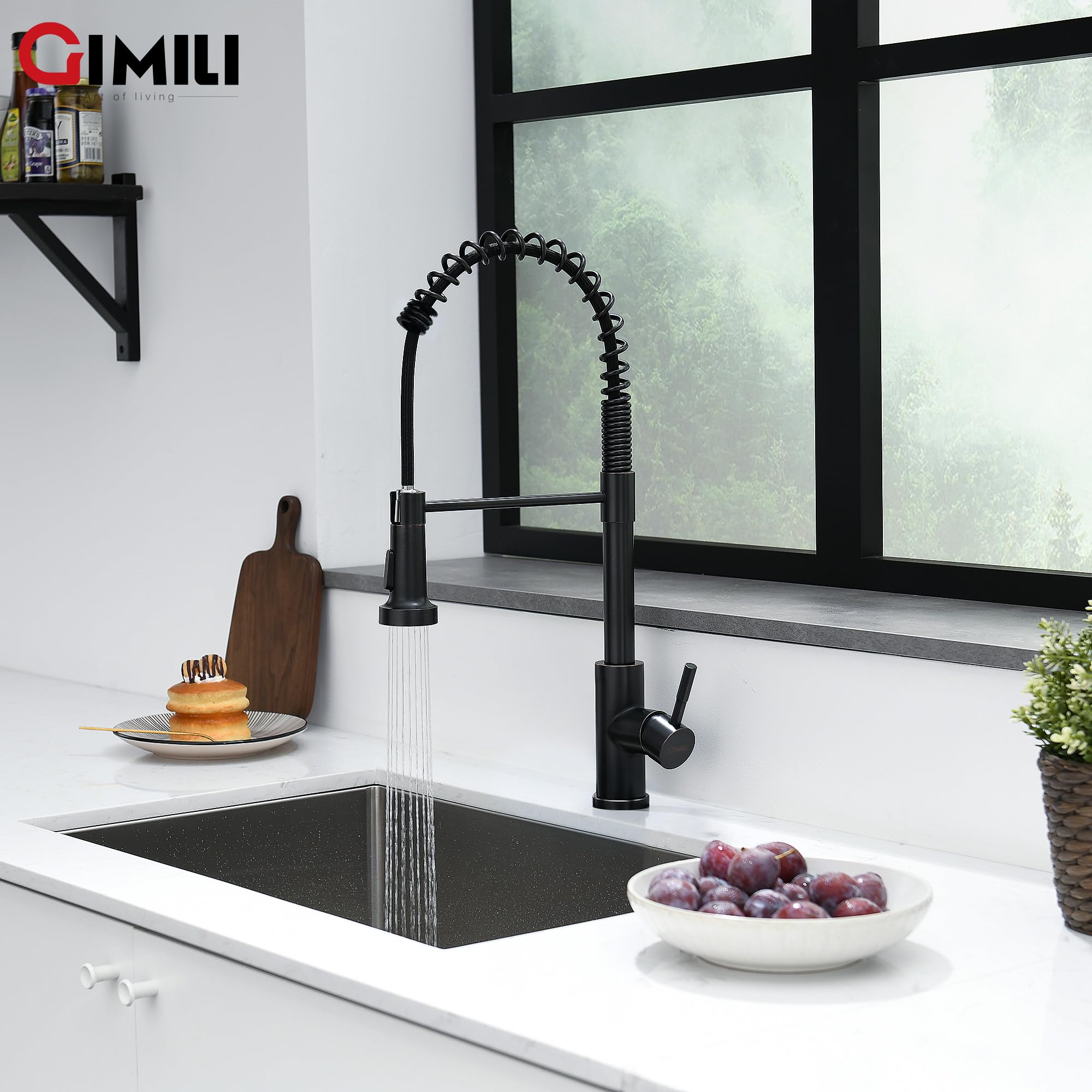 Deck-plate-compatible design on the GIMILI bronze faucet for extra sink holes
