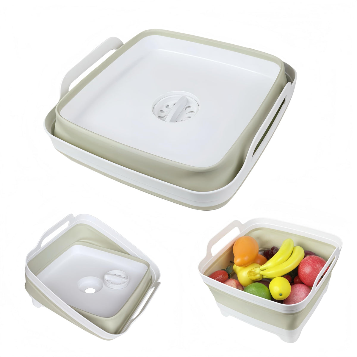 GIMWA collapsible wash basin for baby bottles, compact for small kitchens.