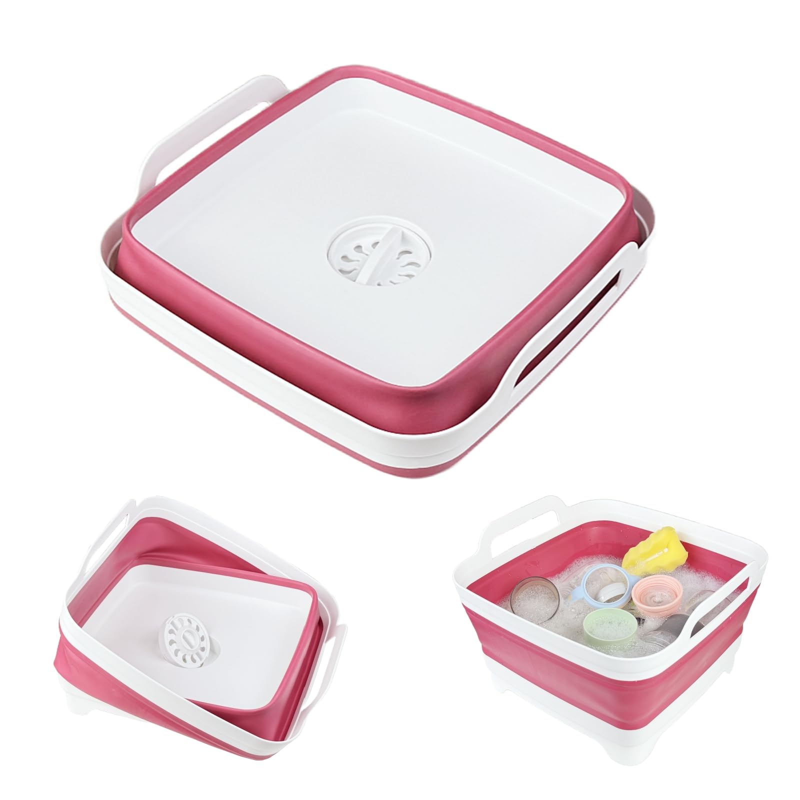 GIMWA collapsible wash basin for baby bottles; compact, easy to store after use.