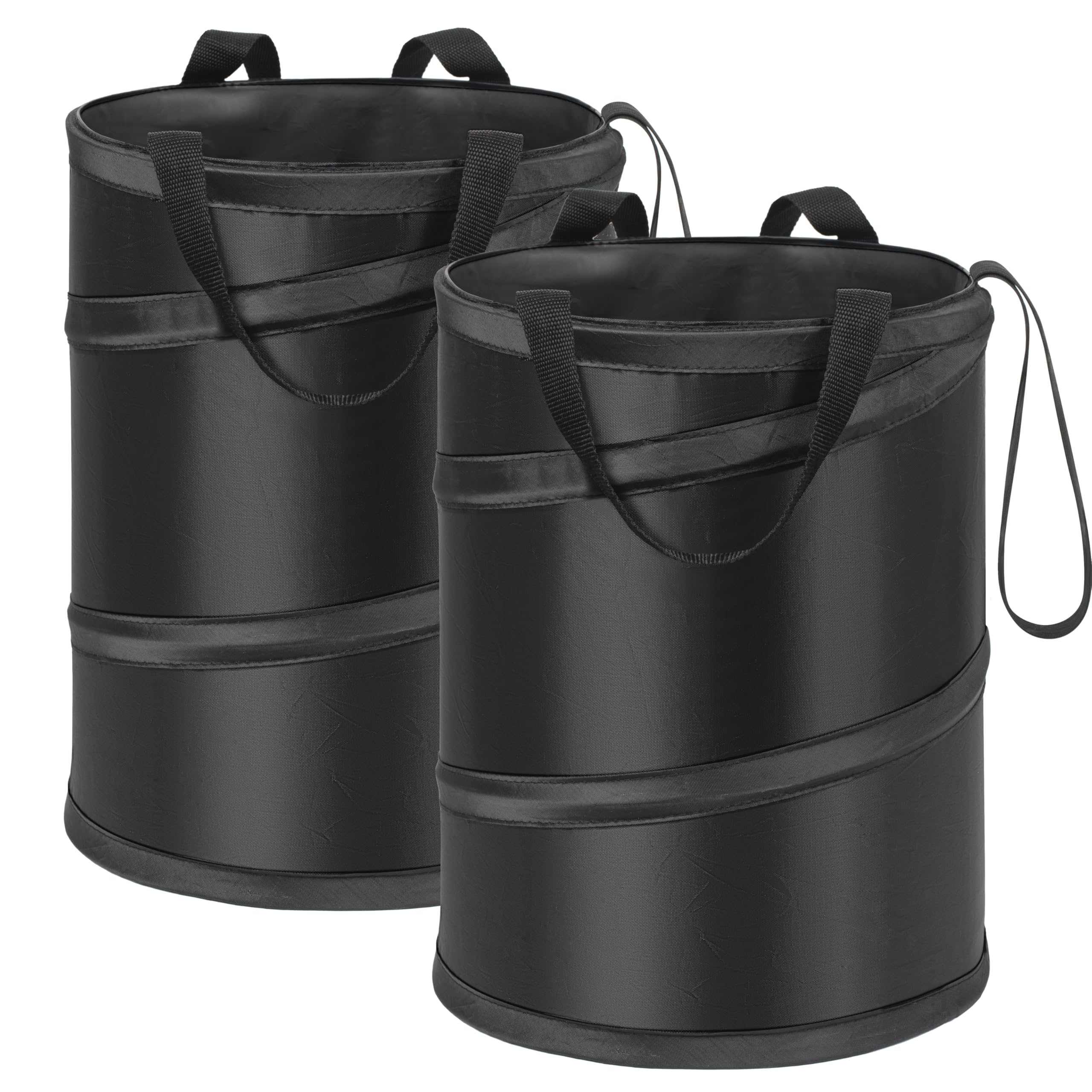 Ginsco 2Packs 4 Gallons open-top car trash bin for quick cleanup on the go