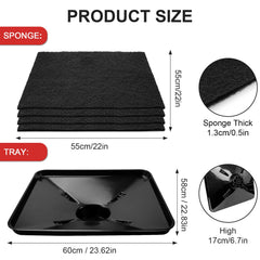 Giokyi Lisle-compatible transmission pan ready for under-car maintenance and easy drainage.