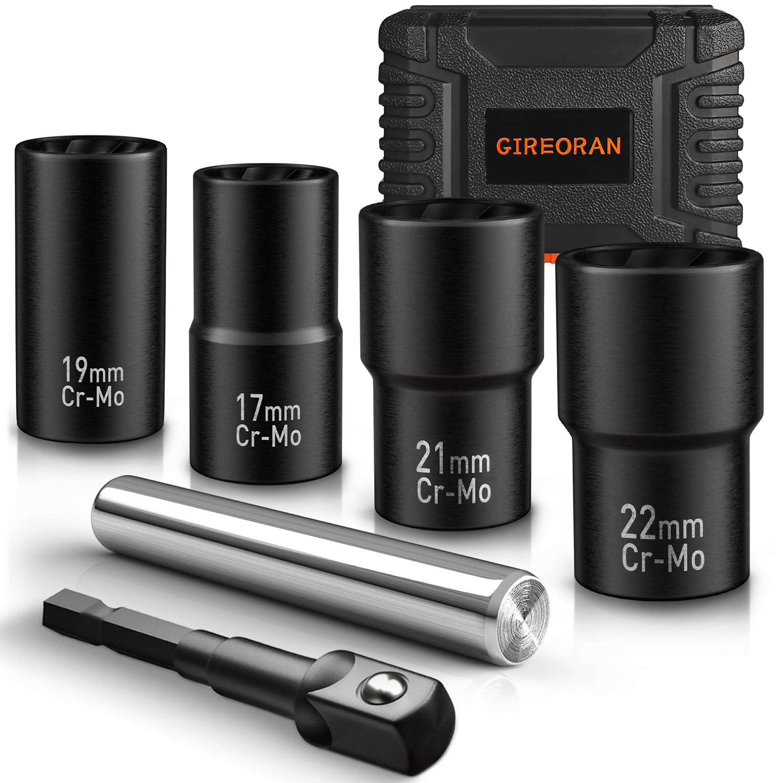 GIREORAN wheel-lock removal kit laid out for quick tire maintenance.