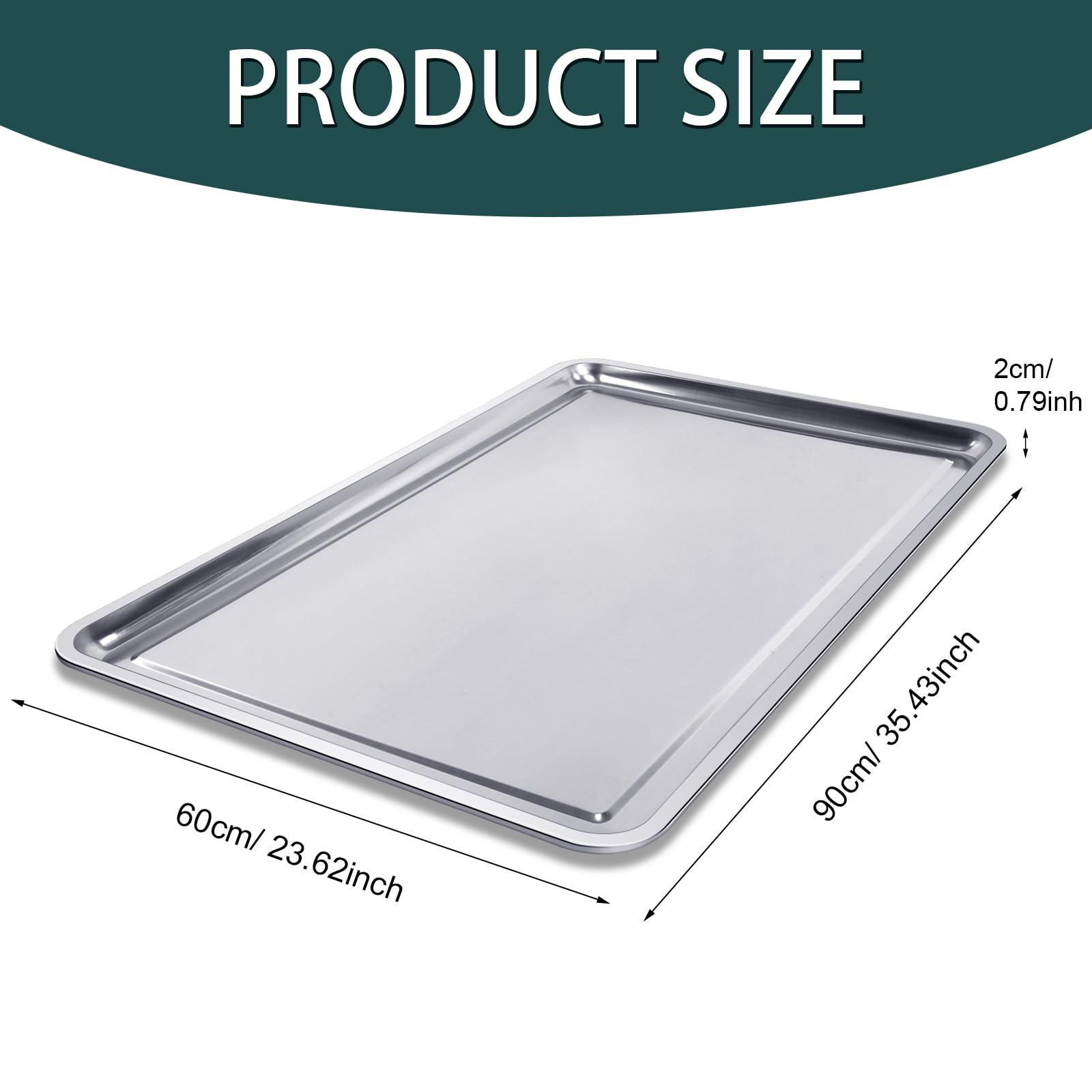 Gisafai stainless steel oil tray rust resistant for durable workshop use