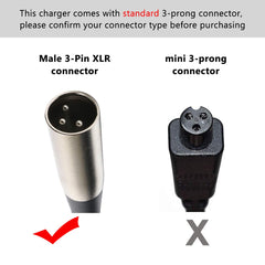 Givehooy 3-pin XLR connector close-up for secure connection.