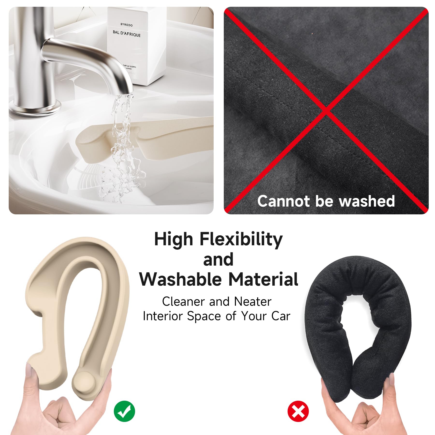 Givifive soft foam material is washable and durable.