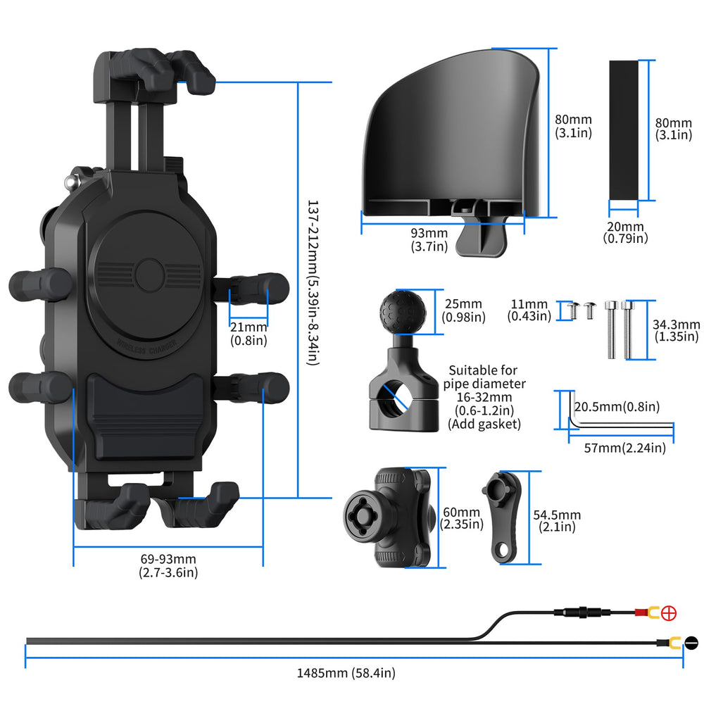 GIYOKAJU easy installation kit for fast setup on handlebars.