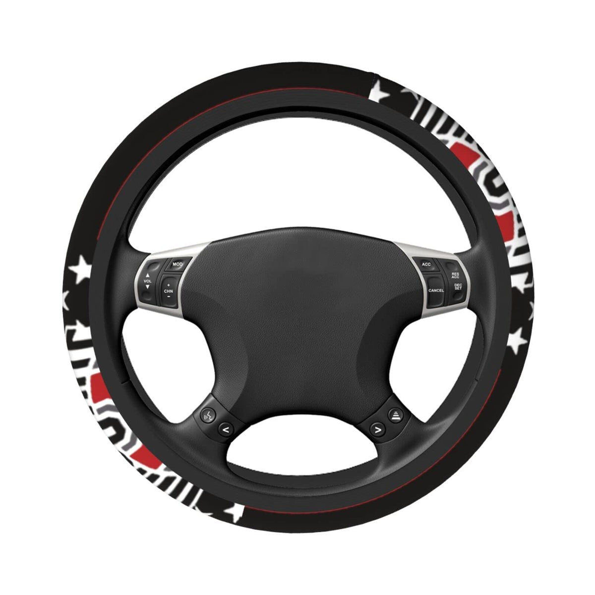 GJdd_diy universal elastic steering wheel cover shows heat-resistant coating for hot days