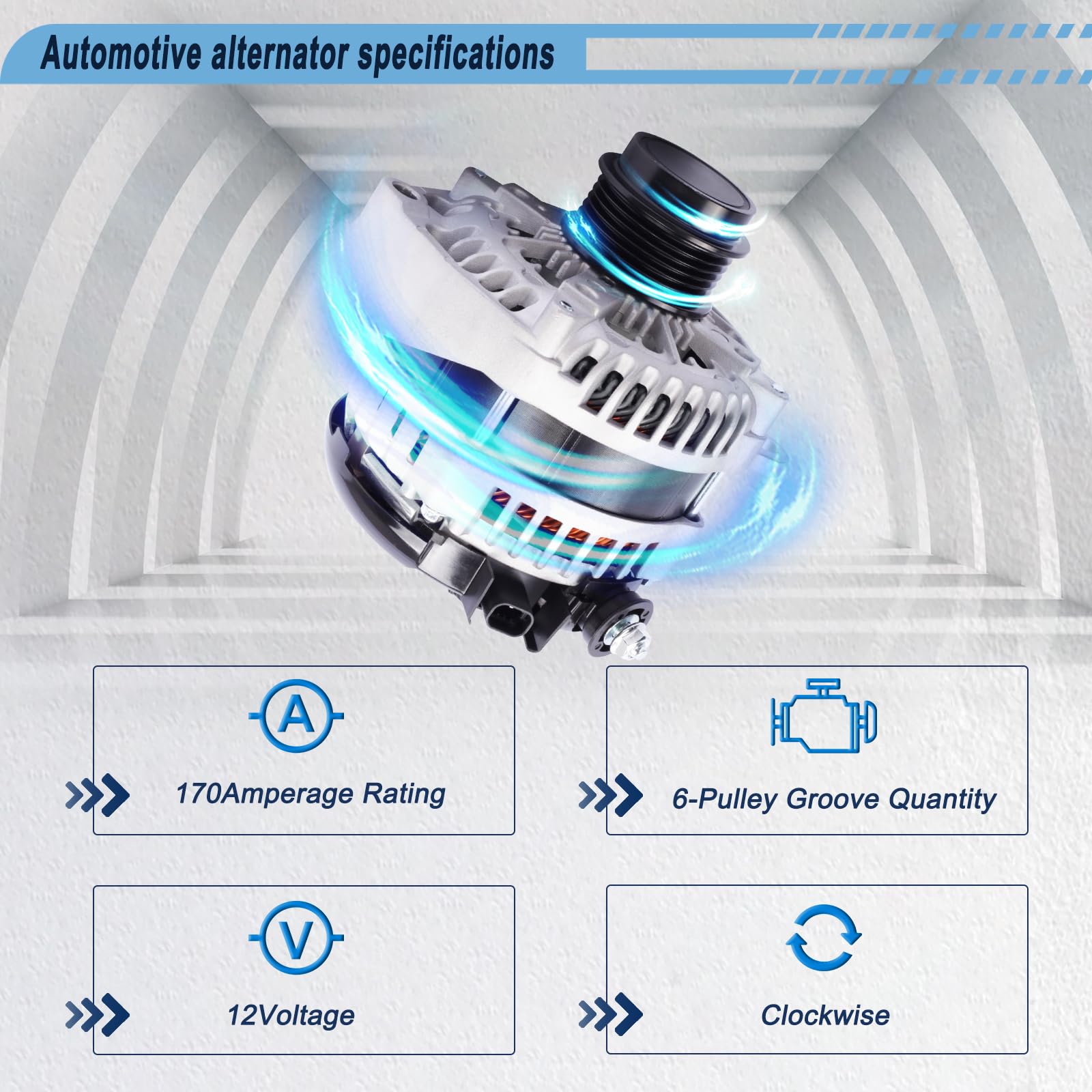 Gjhch alternator connectors and wiring for secure installation and reliable feed