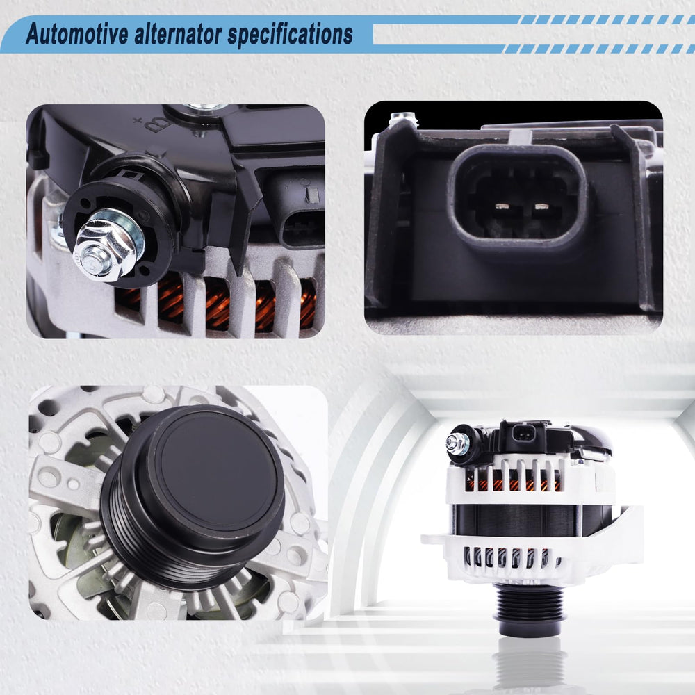 Gjhch alternator vented housing aids cooling during heavy-use driving