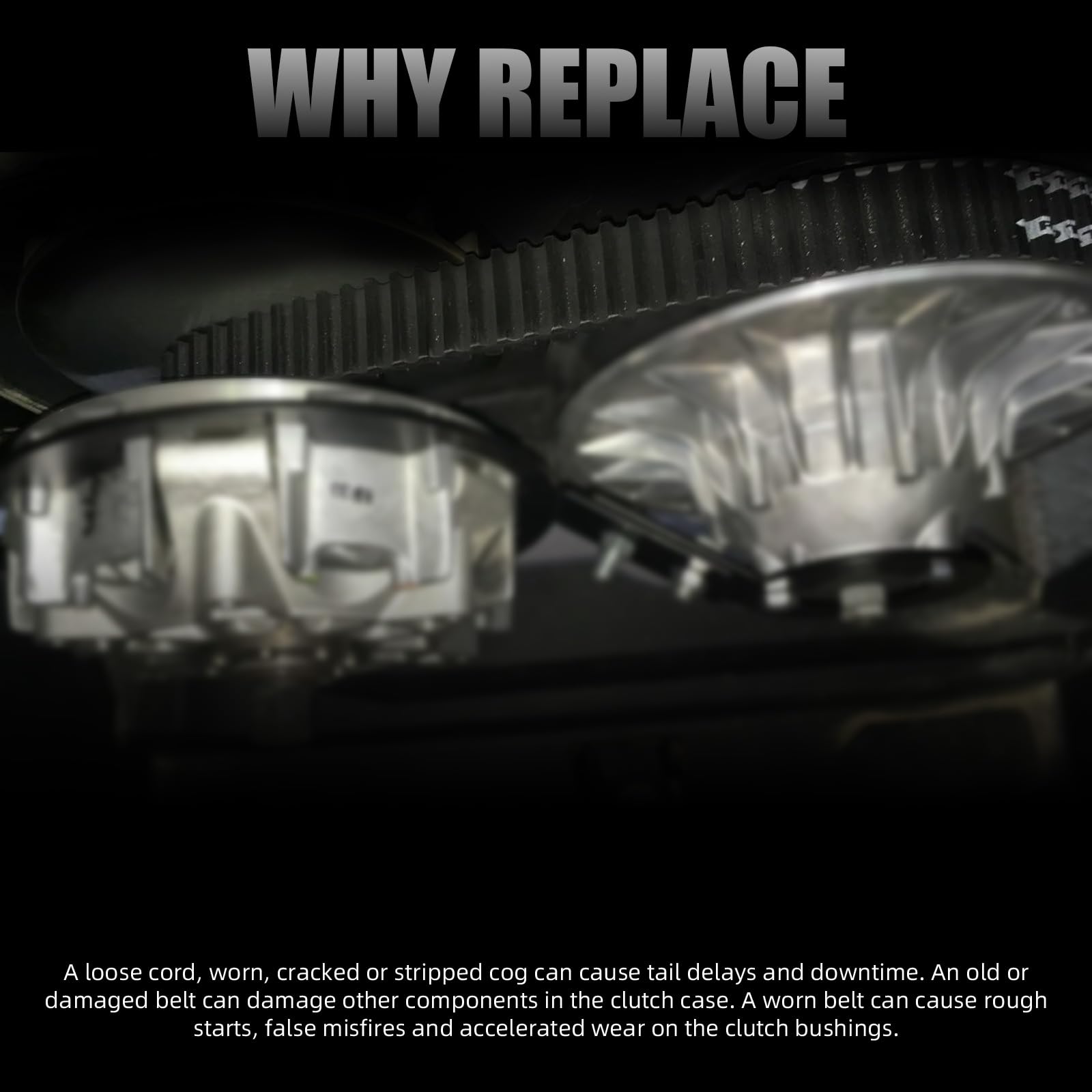 Gjhch seamless installation belt offers stable performance on rugged terrain.