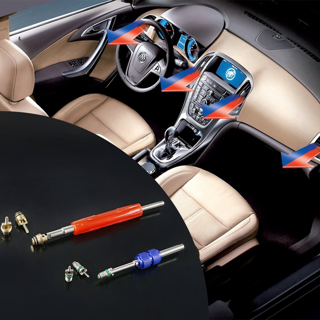 Glarks car A/C maintenance kit designed for shop use and durability