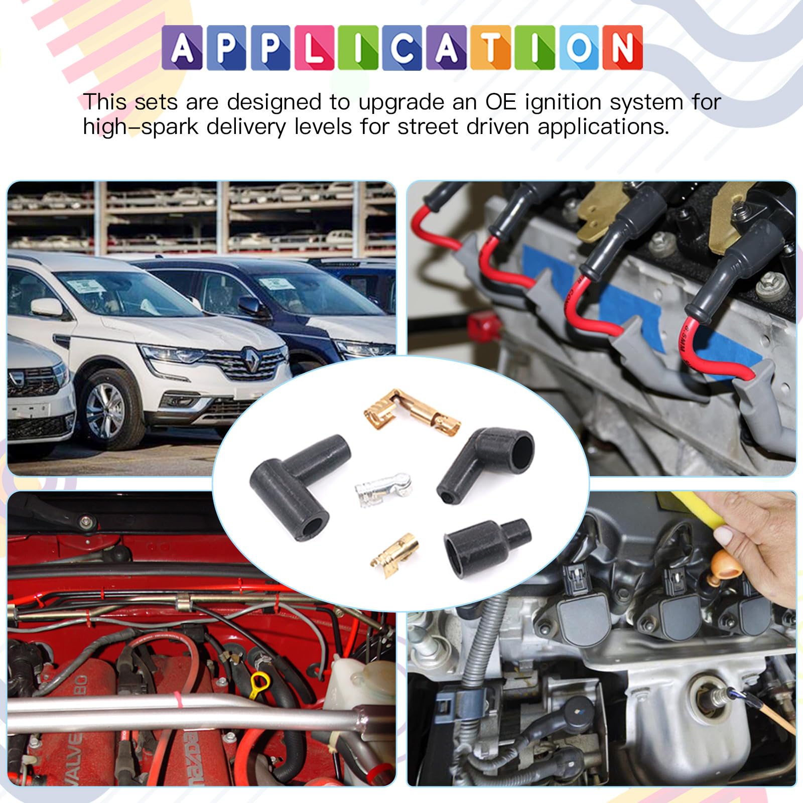 Glarks spark plug coil kit in clear box.