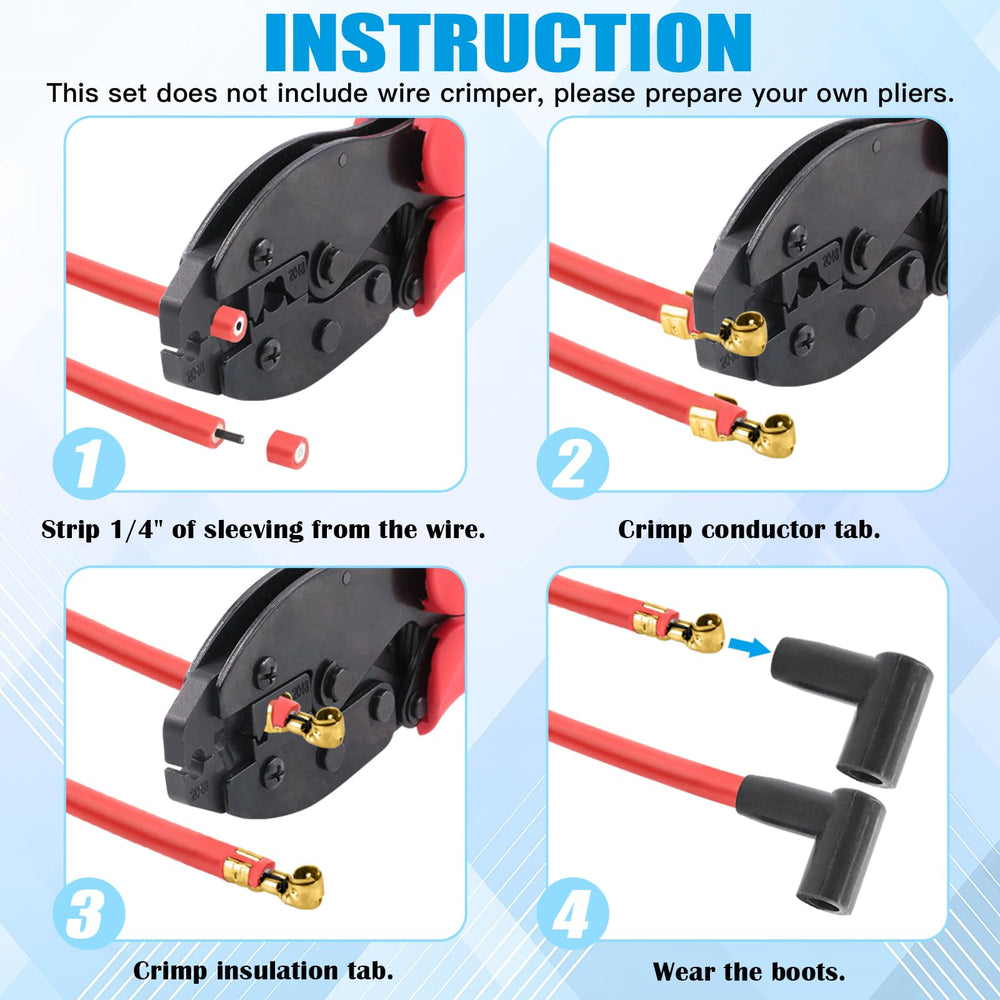 Glarks terminal crimp edge design, secure connection.
