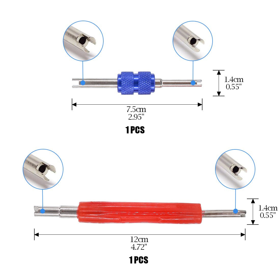 Glarks valve cores 100pcs for fast replacements in most car A/C systems