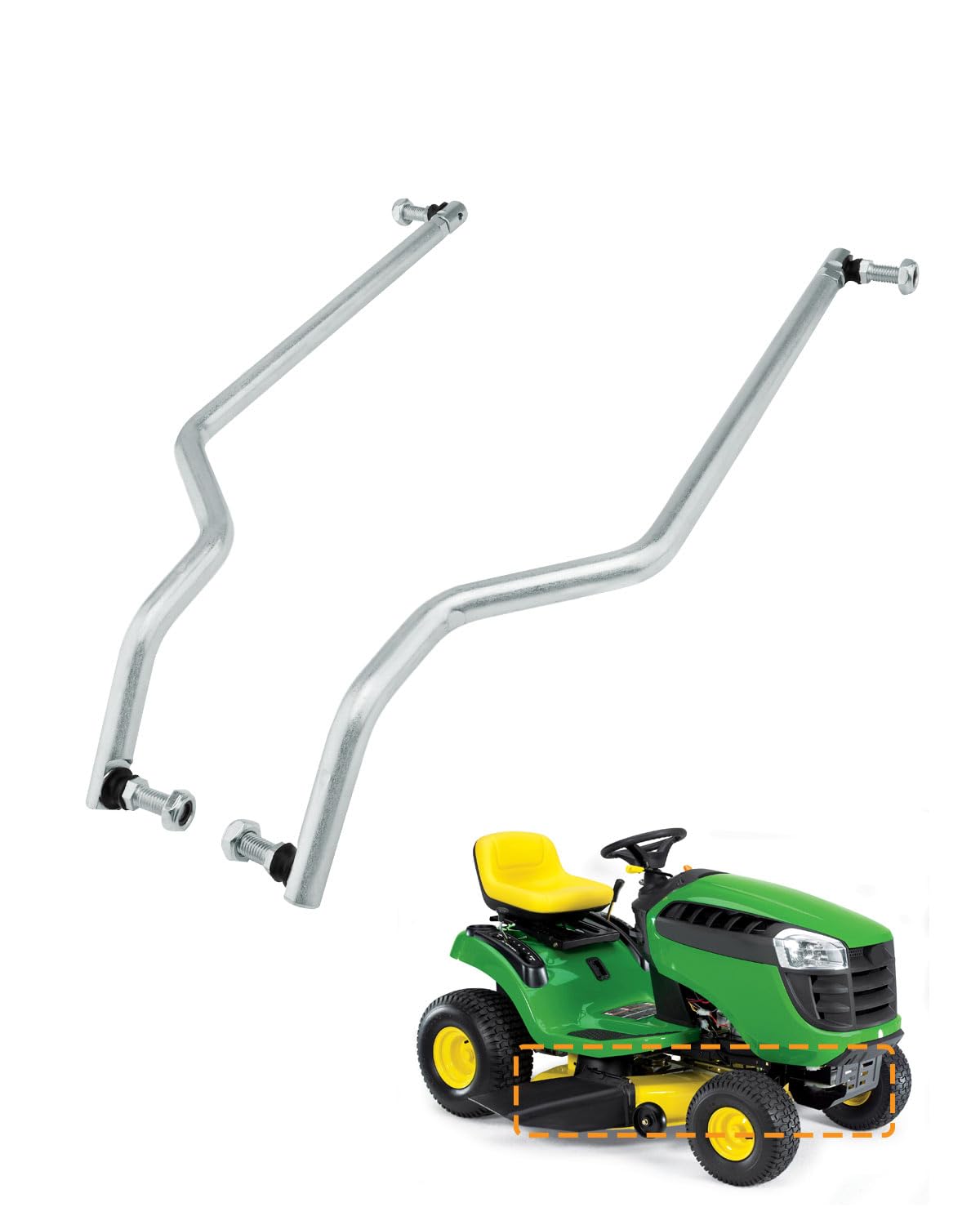 Gledewen adjustable drag link left side for precise steering and reduced wear