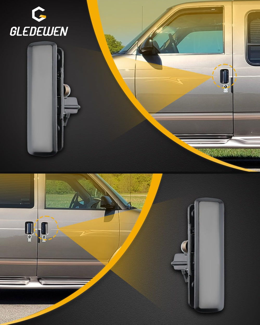 Gledewen all-metal construction ensures lasting daily use.