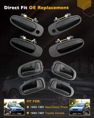 Gledewen exterior front-right door handle with key hole, built to resist daily use.