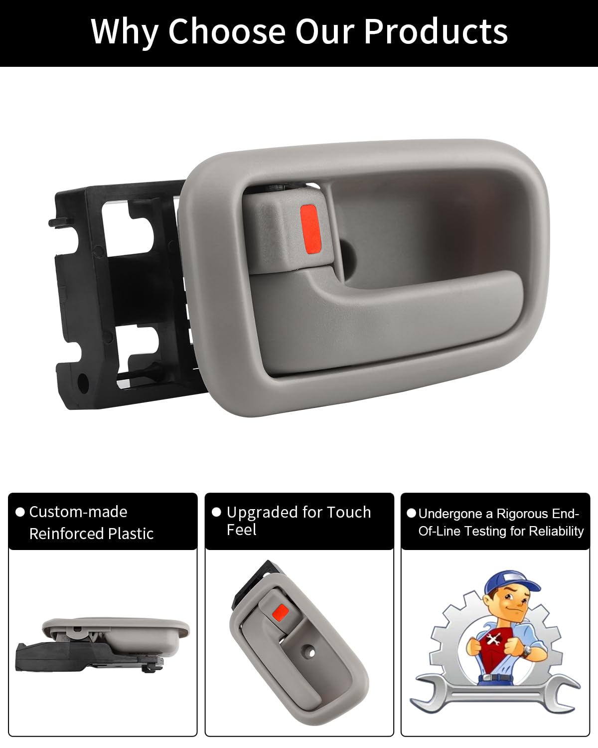 Gledewen door handle installation in progress, easy replacement
