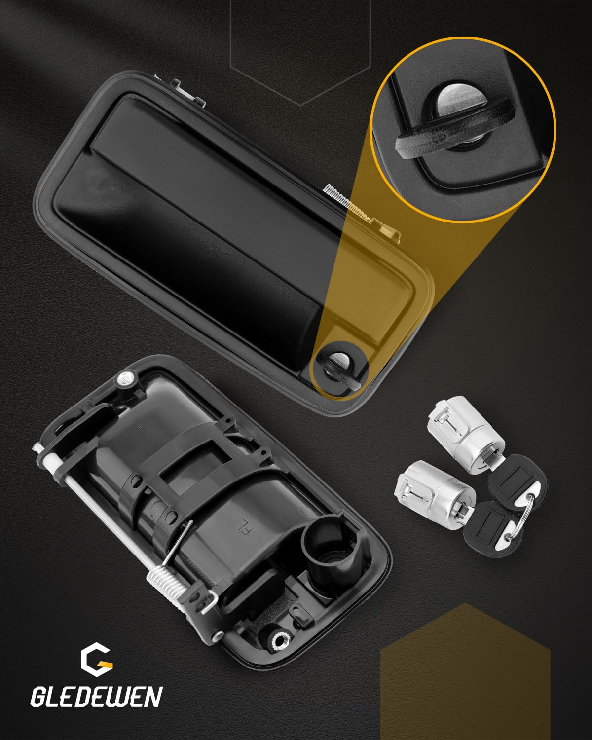 Gledewen installation-ready hardware for easy mounting on compatible models