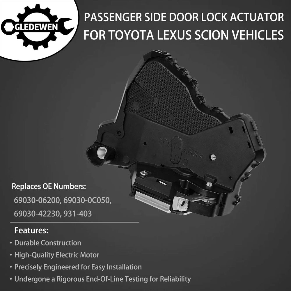 Gledewen front-right door actuator for Tundra enabling consistent locking.