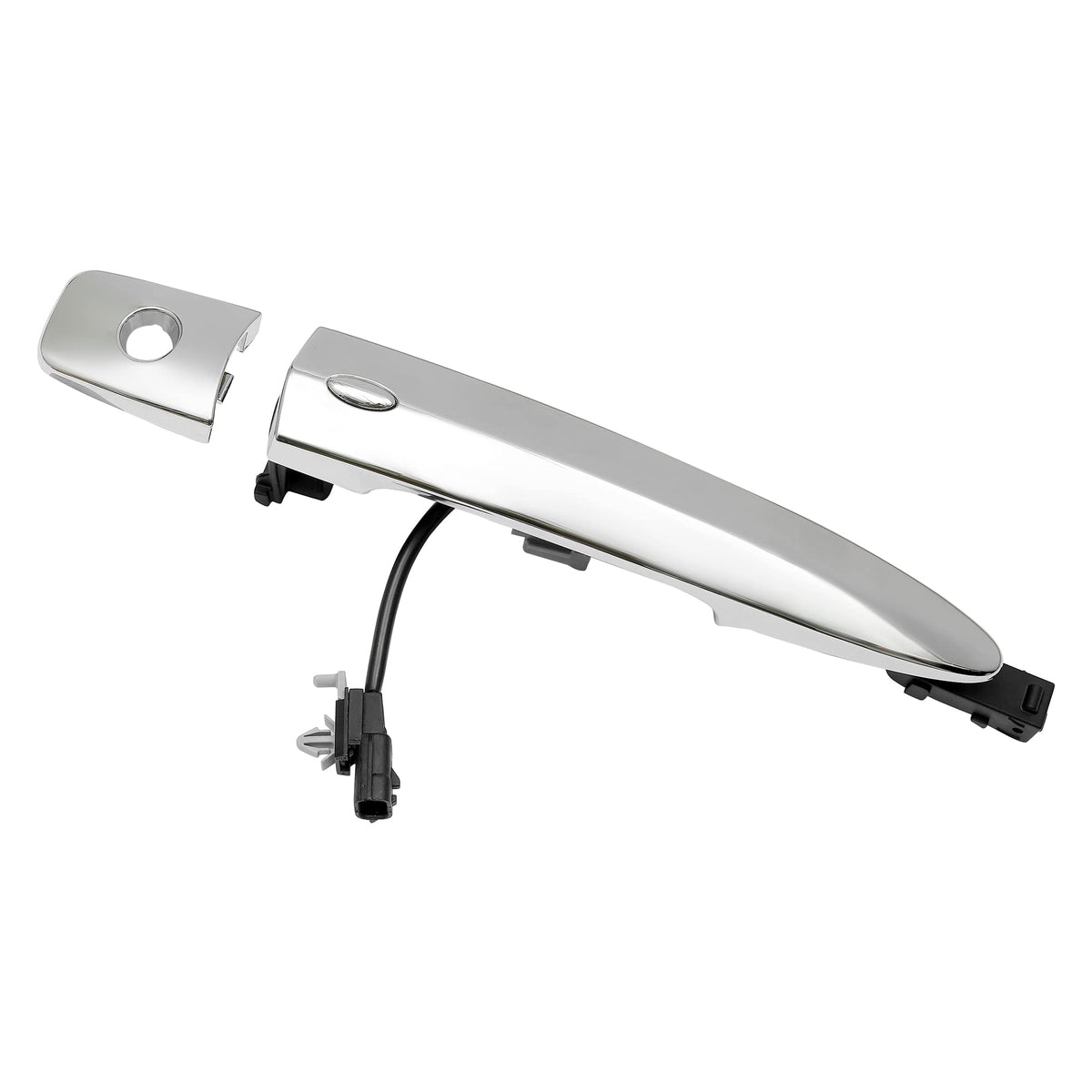 Gledewen driver door handle chrome, front-left view showing exterior entry design.
