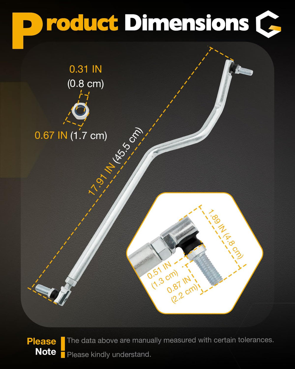 Gledewen durable iron drag-link material for long-lasting mower performance