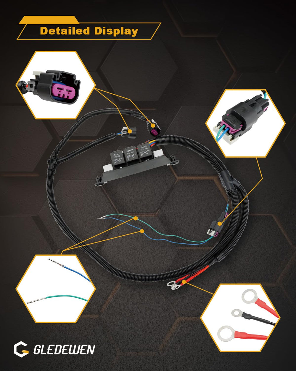 Gledewen durable plastic and copper wire construction withstands heat and oil