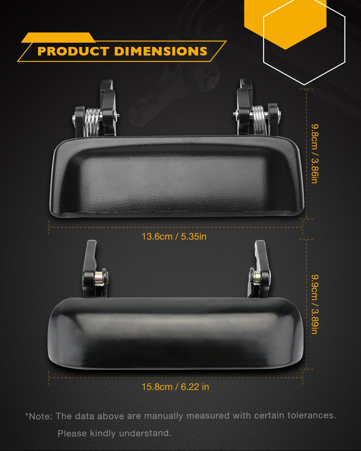 Gledewen durable tailgate latch with rust-resistant finish