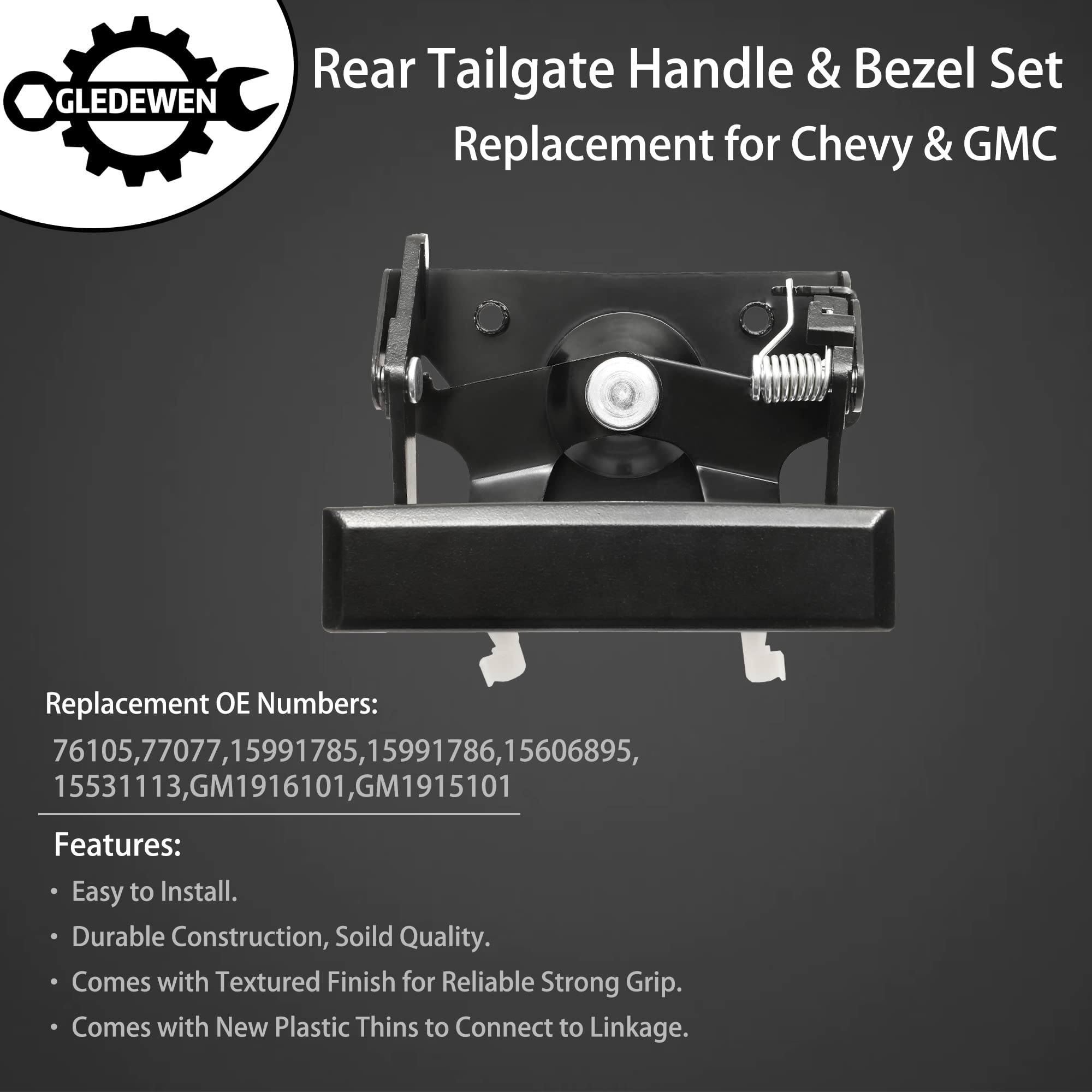 Gledewen easy-install tailgate handle fits quickly without modifications.