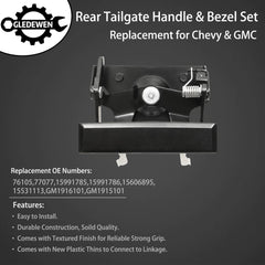 Gledewen easy-install tailgate handle fits quickly without modifications.