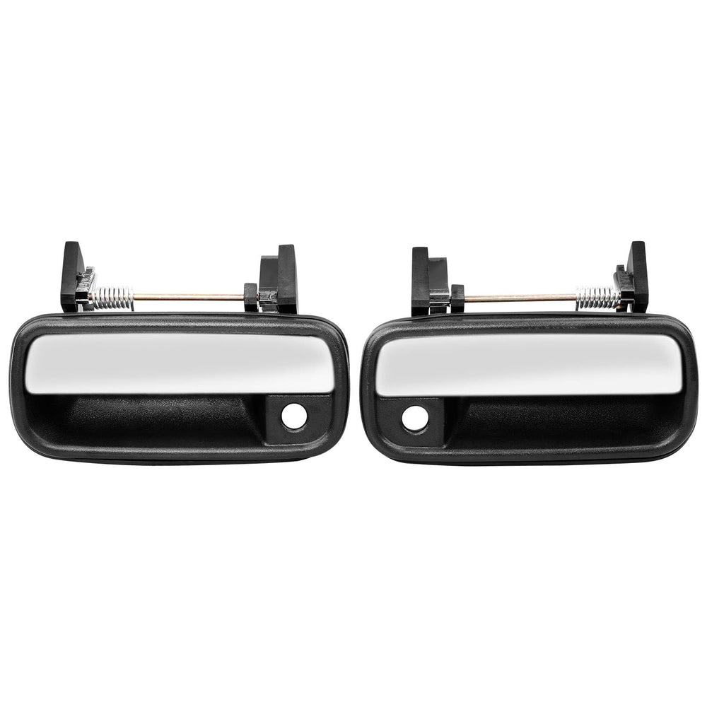 Gledewen exterior door handle front driver side with chrome lever for easy replacement.