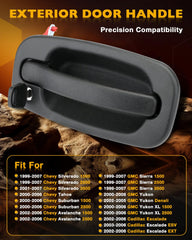 Gledewen exterior right door handle with keyhole for smooth operation.