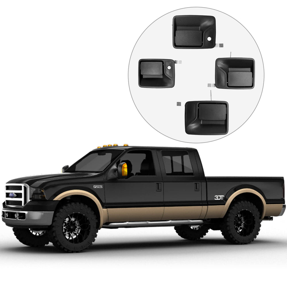 Gledewen exterior rear right door handle for Ford Super Duty; robust OEM-like fit.