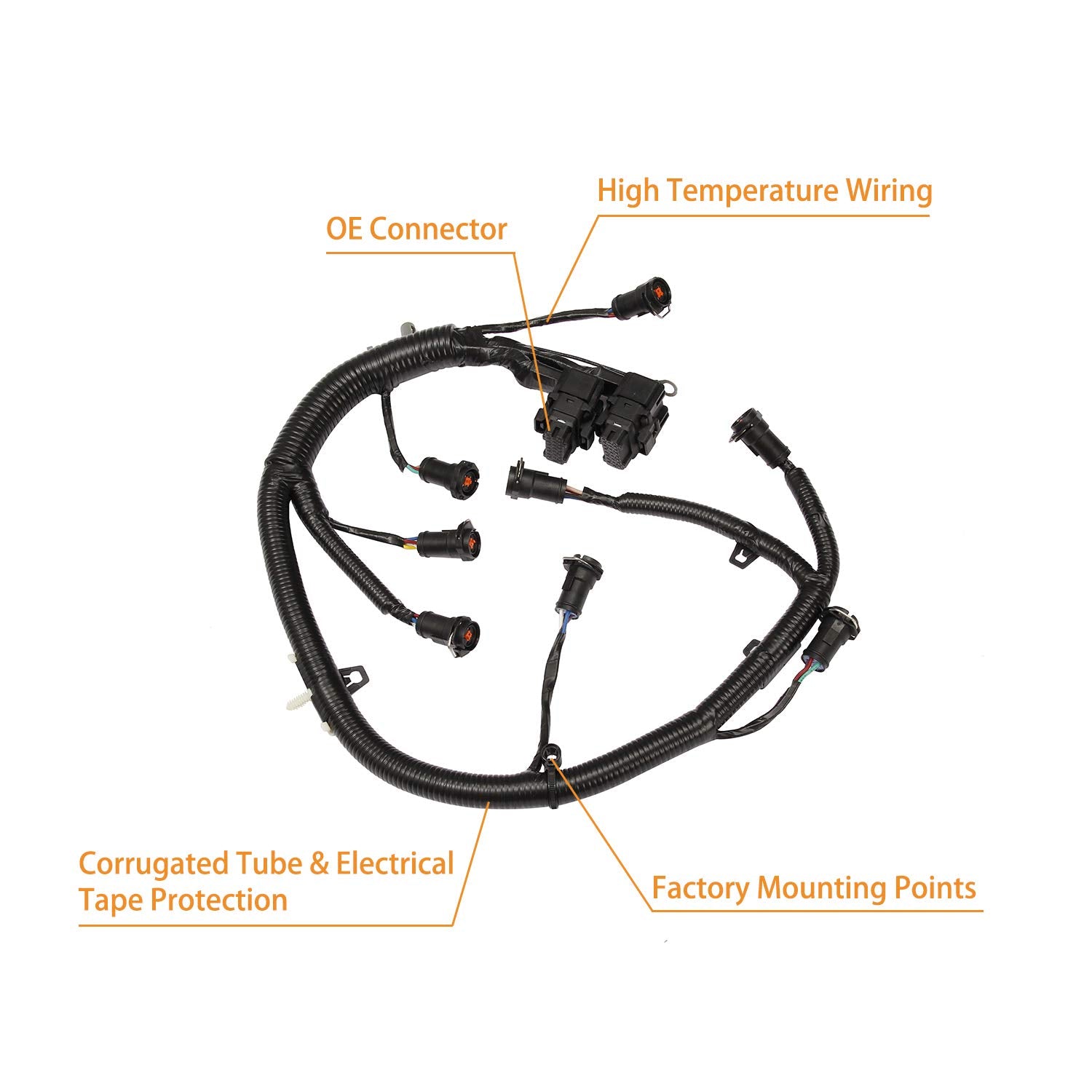 Gledewen FICM wiring detail with high-temp conductors for longevity