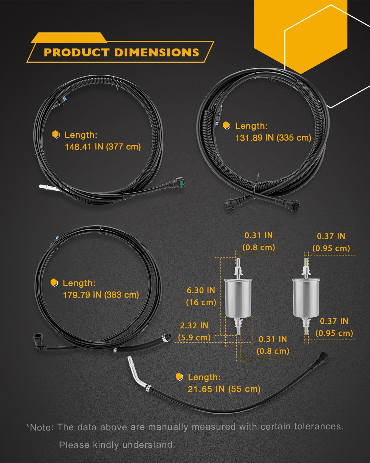 Gledewen fuel filter included supports compatibility and easy replacement.