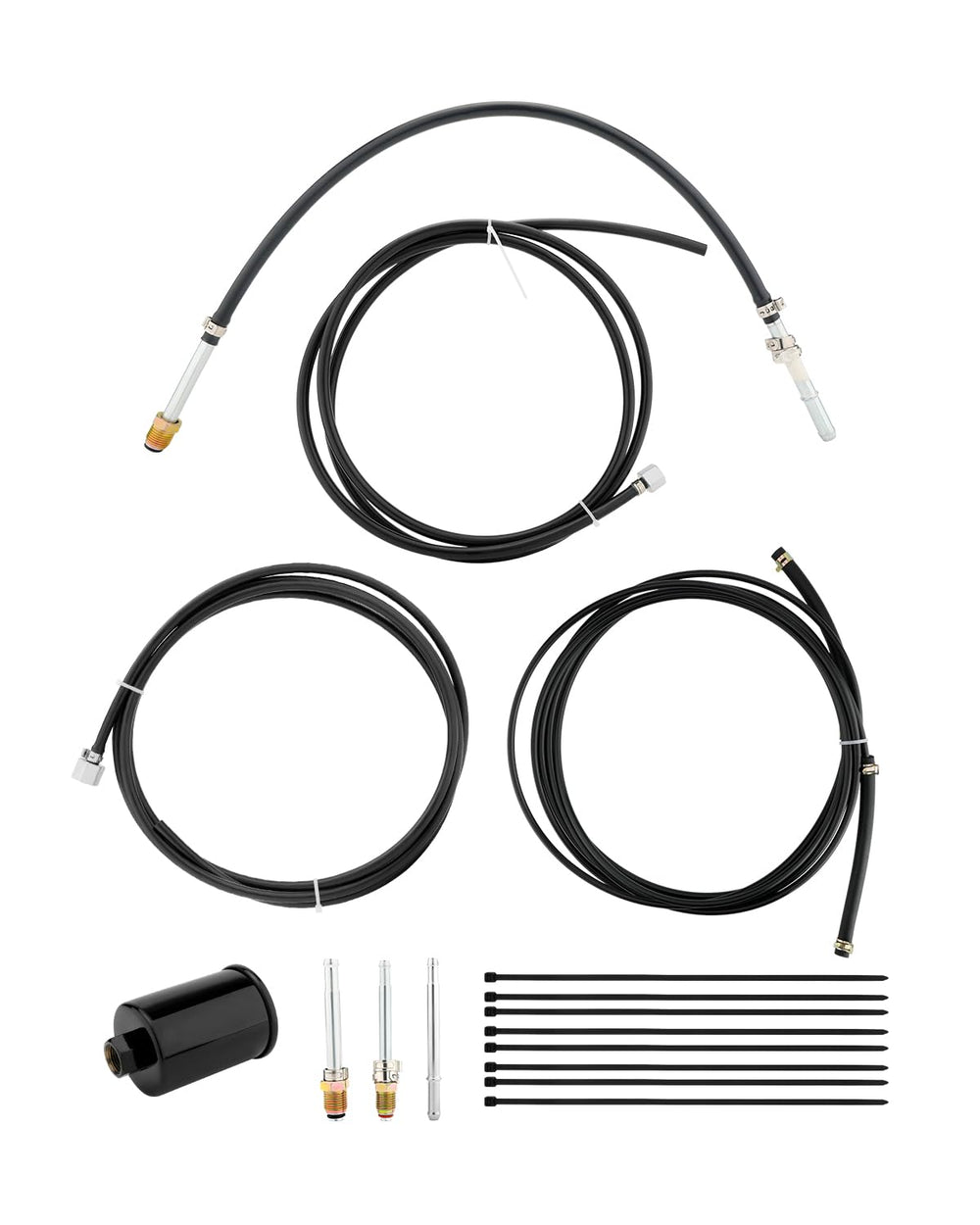 Gledewen fuel line kit complete set for GM trucks, durable nylon construction.
