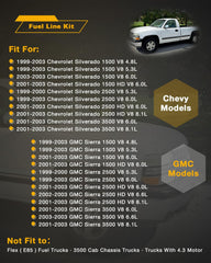 Gledewen fuel lines kit: engine-to-filter line for precise fuel flow and proper fit.