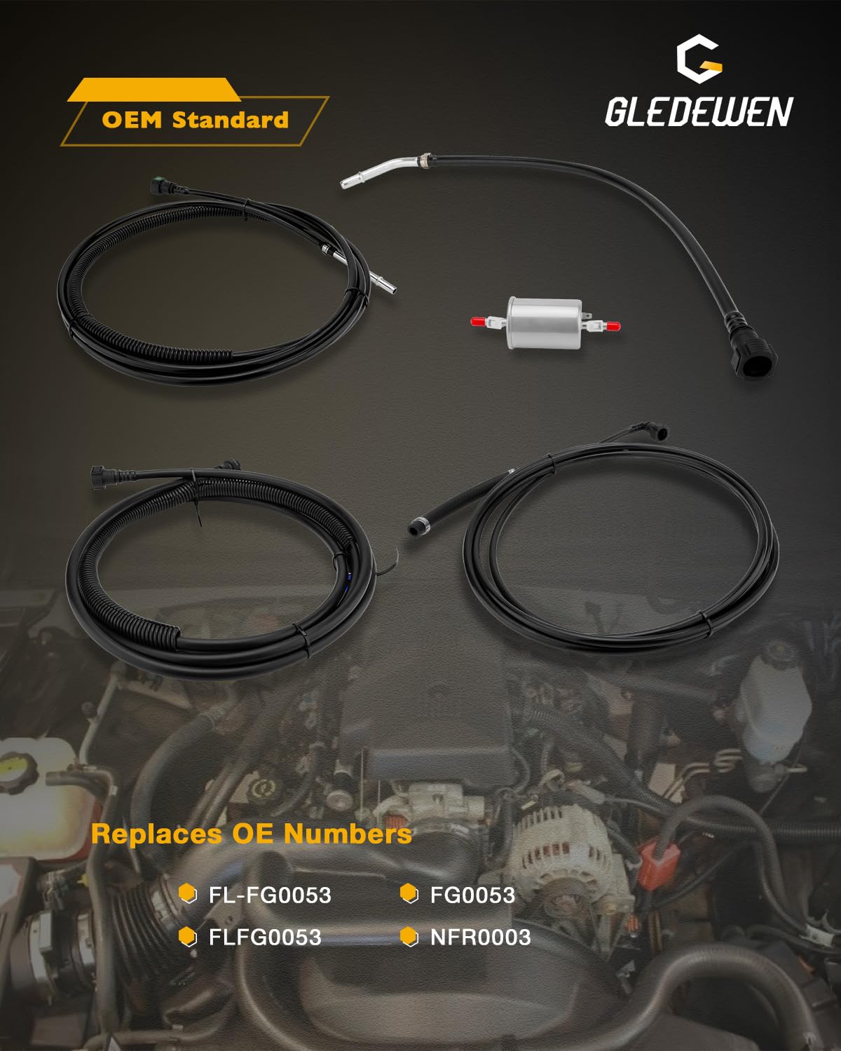 Gledewen fuel return line supporting stable pressure and efficient routing.