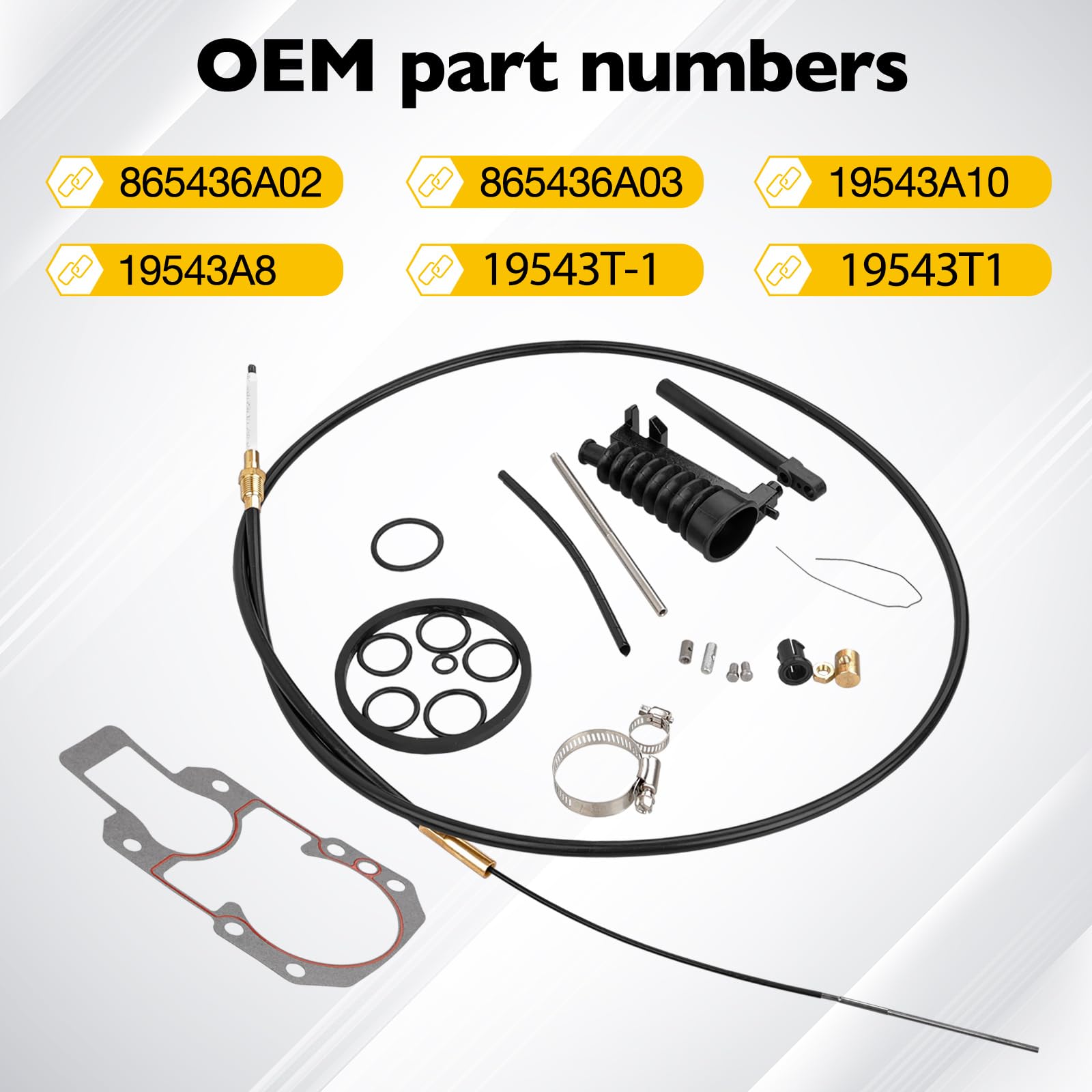 Gledewen gasket-bellows kit image showing OEM-compatible seal for shift cables
