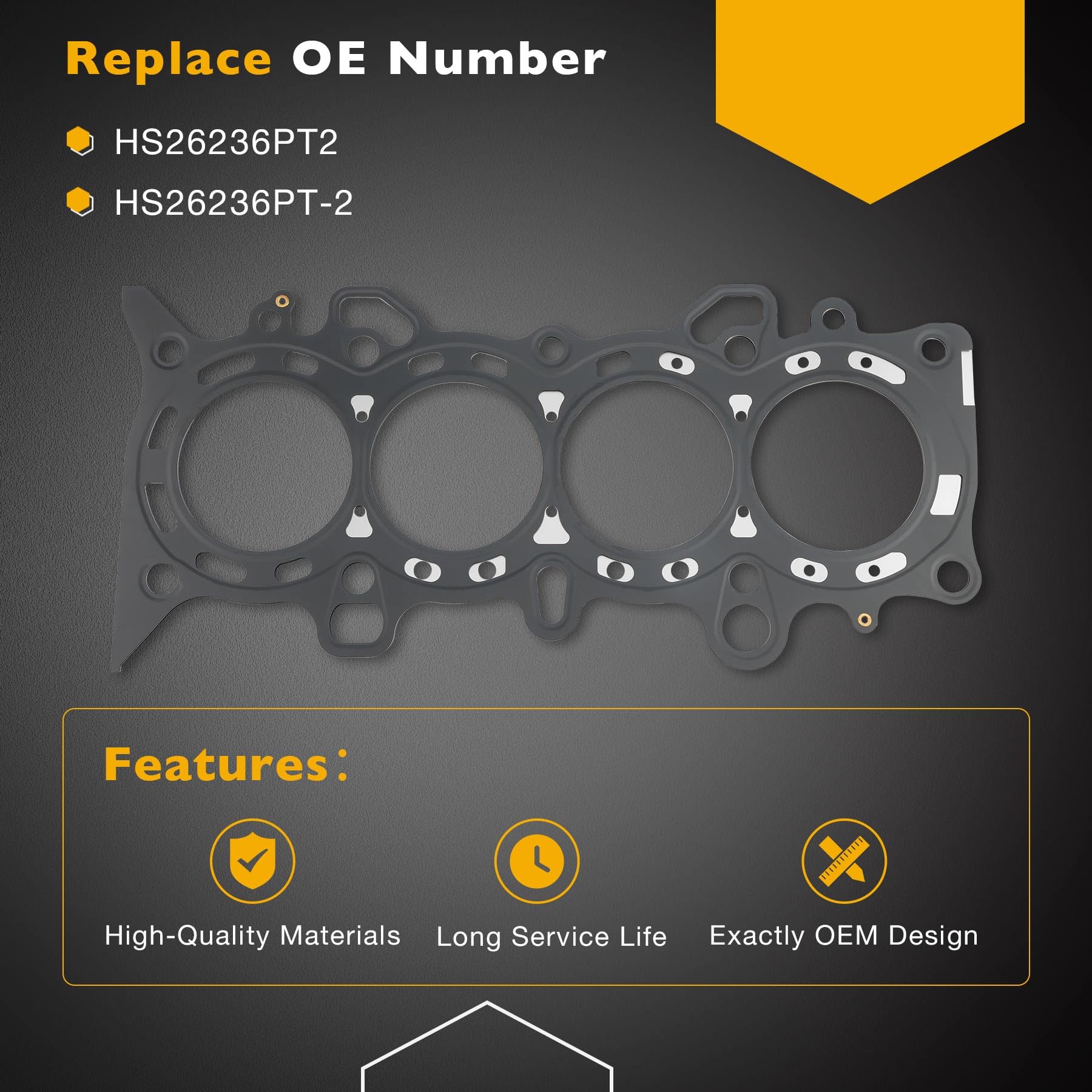Gledewen intake manifold gasket for precise reassembly and fit.