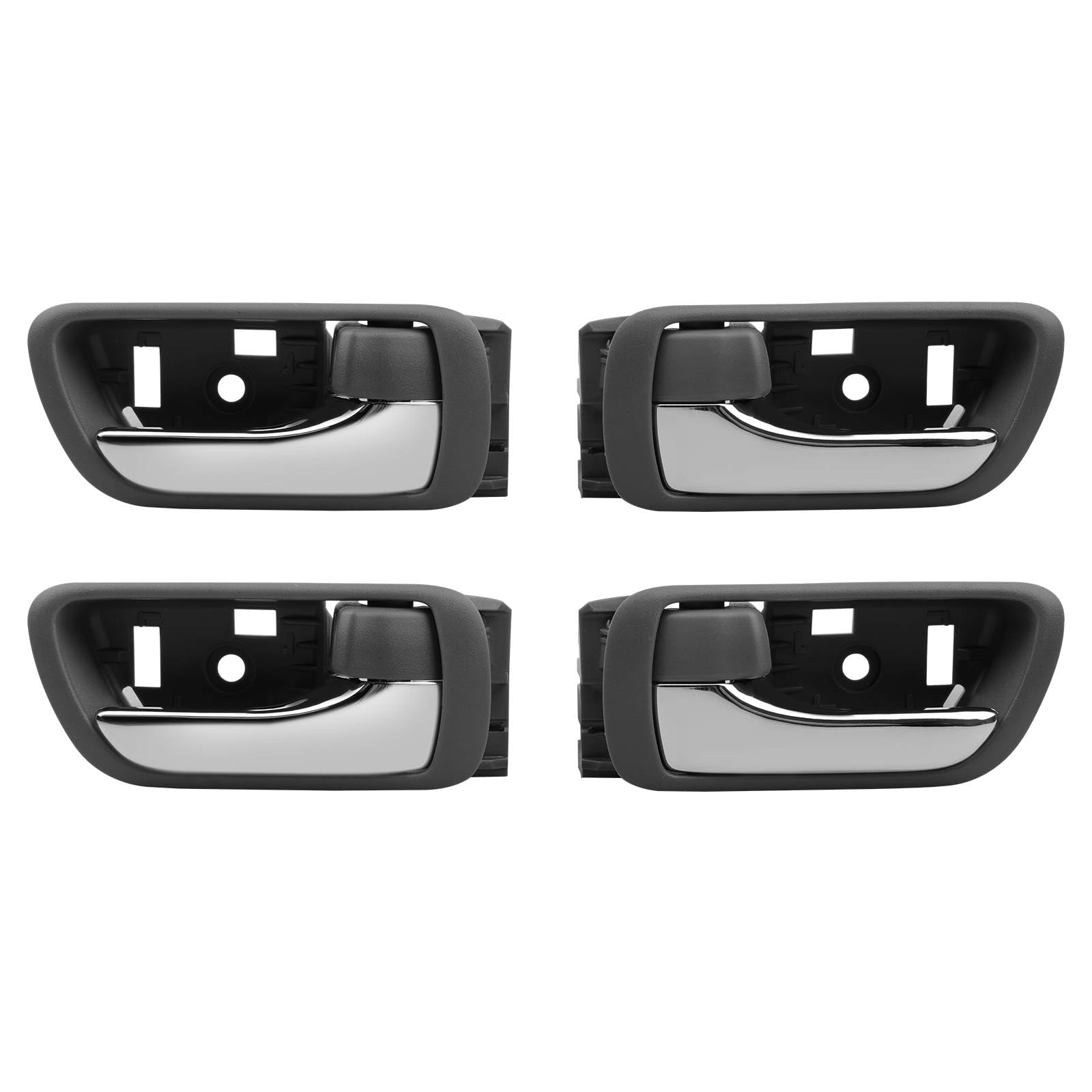 Gledewen interior door handle front-left driver, chrome lever, grey finish, durable daily use