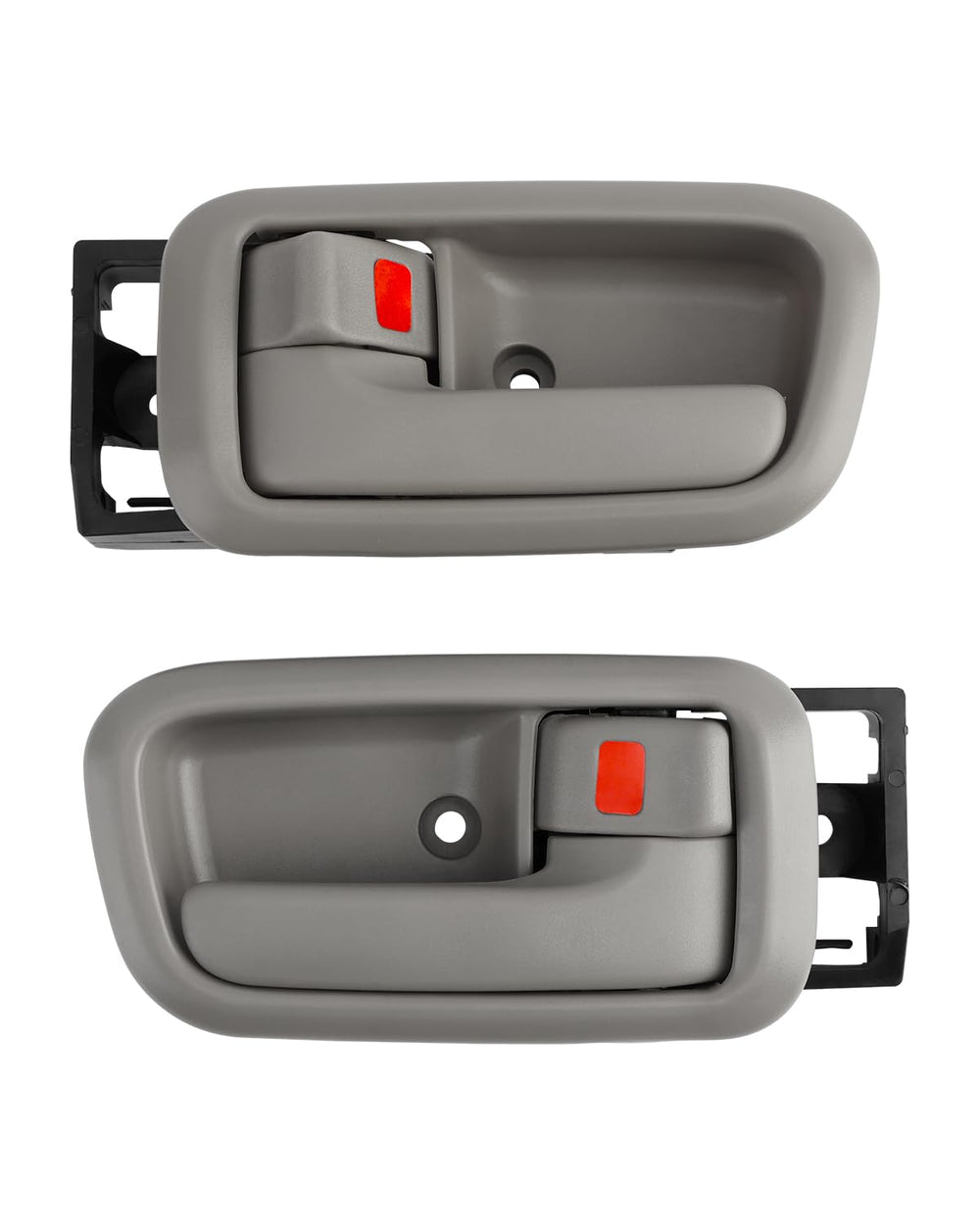 Gledewen beige interior door handle with bezel for Toyota Tundra, front-left, ready for install