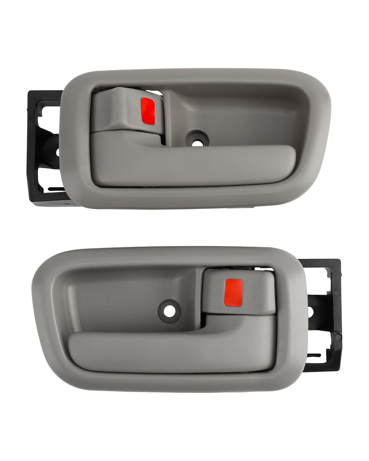 Gledewen beige interior door handle with bezel for Toyota Tundra, front-left, ready for install
