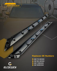 Gledewen Kia Soul exterior A-pillar trim molding for durable, OEM-like styling.