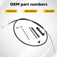 Gledewen MerCruiser shift cable kit package included for easy replacement.