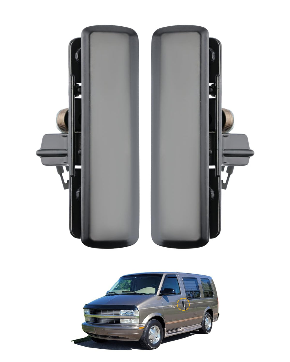 Gledewen metal exterior door handle for left driver side with durable finish.